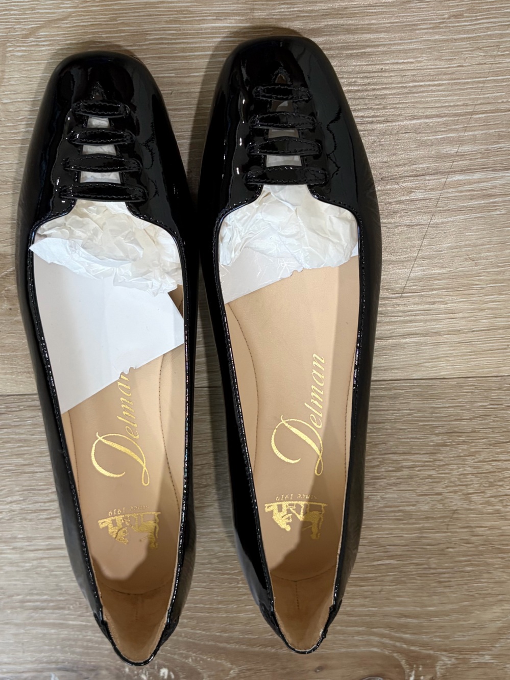 Delman Patent Ballet Flats.